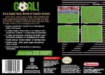 Goal! (USA) box cover back